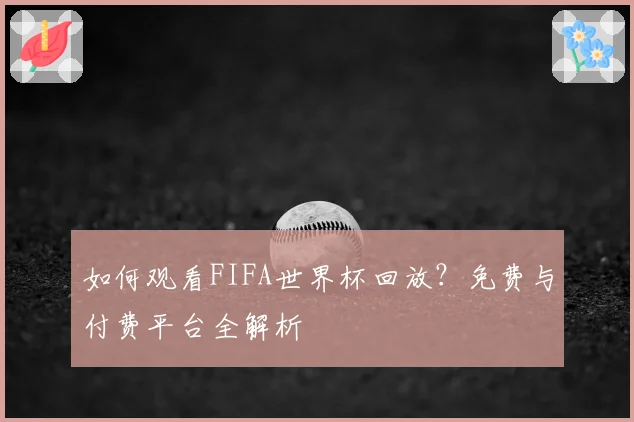 如何观看FIFA世界杯回放?免费与付费平台全解析